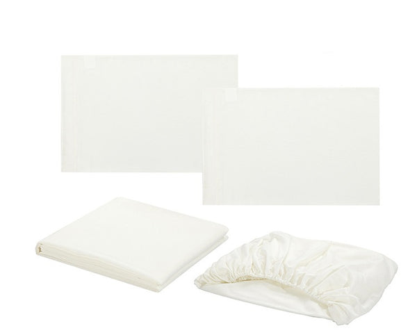 Bed Sheet Set - 4 Piece Bedding - Microfiber Fabric