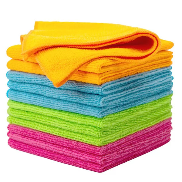 10pcs 16 x 16in Microfiber Cleaning Rags