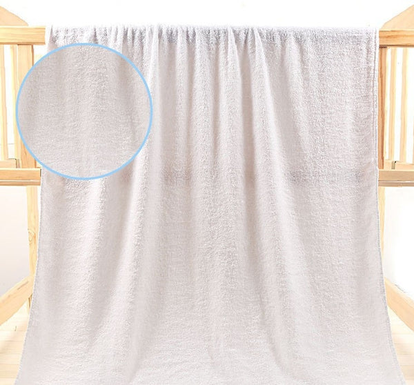 Eco Bath Towel, 80% Cotton, 55x28, White, GSM400, 0.88lbs/400g