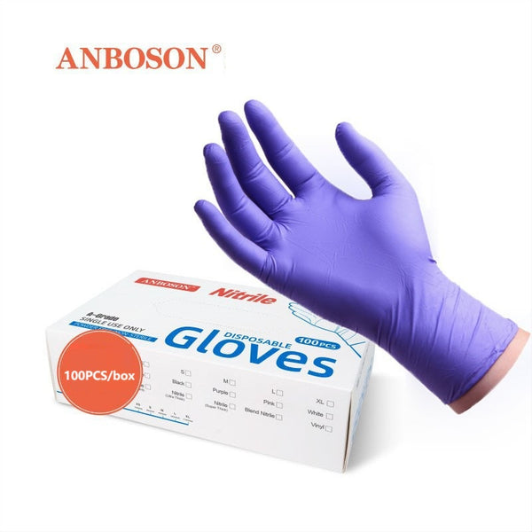 Nitrile Gloves, Gloves Disposable Latex Free, Disposable Gloves for Household, Food safe (100/Box)