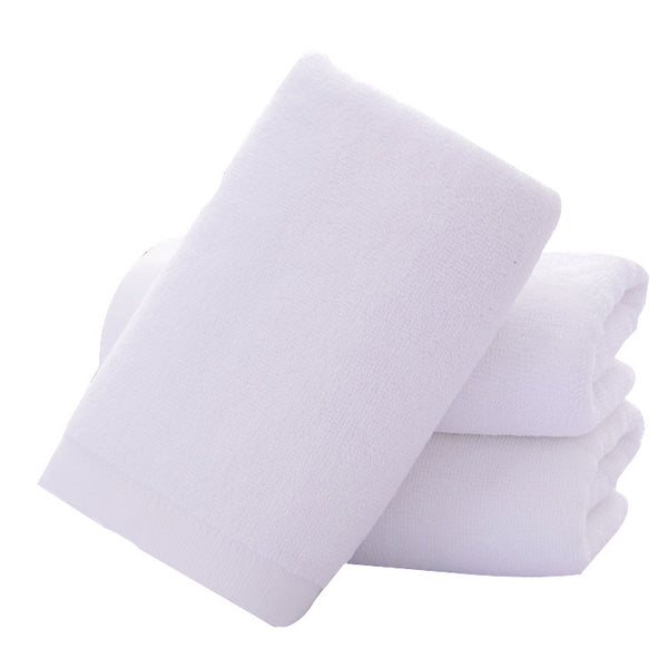 10-PCs Package Standard Hand Towel, 100% Cotton, 28x14, White, GSM400, 0.22lbs/100g