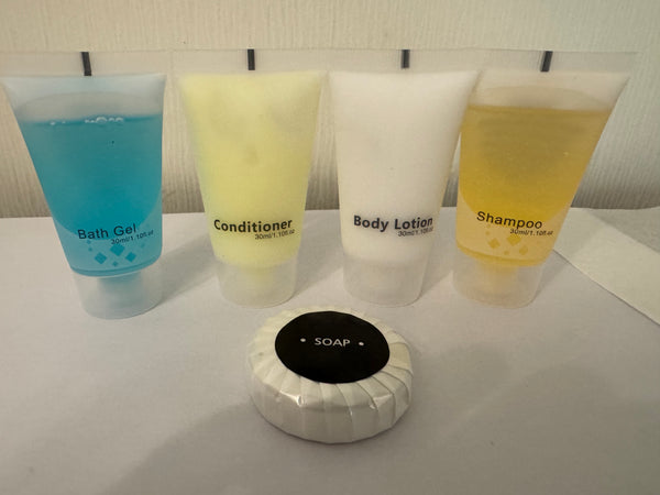 5-Piece Set: Bar Soap, Shampoo, Conditioner, Body Lotion & Body Wash